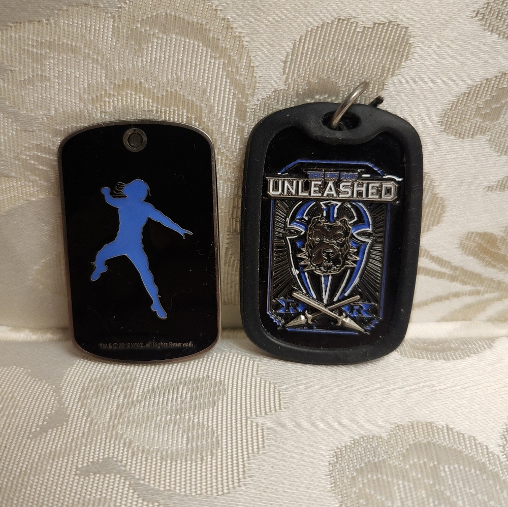 🖤2019 WWE Roman Reigns The Big Dog Unleashed dog tag Set